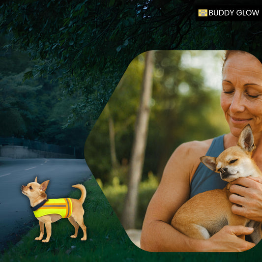 Reflective Dog Vest - Hi-Vis Yellow, Lightweight & Breathable (Tiny Breed, Extra Small)