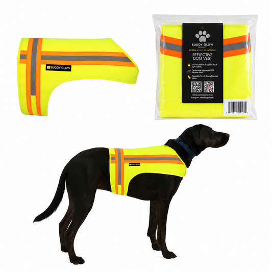 Reflective Dog Vest - Hi-Vis Yellow, Lightweight & Breathable