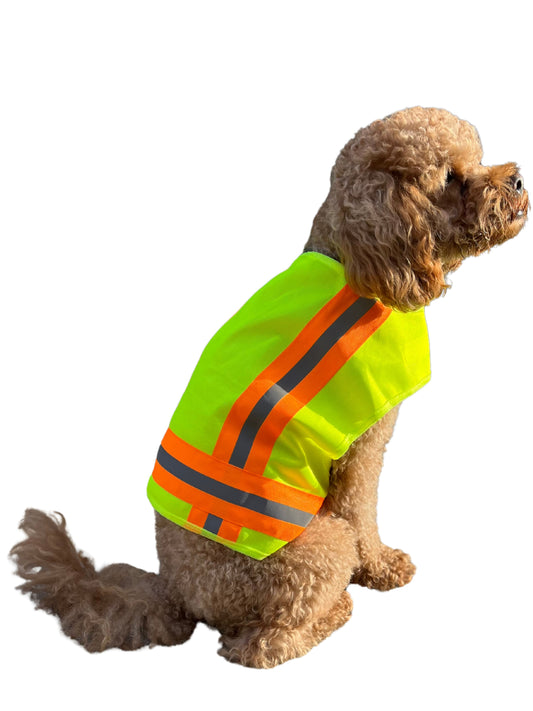 BUDDY GLOW Extra Lightweight Breathable Reflective Dog Vest, Hivis Yellow, Small