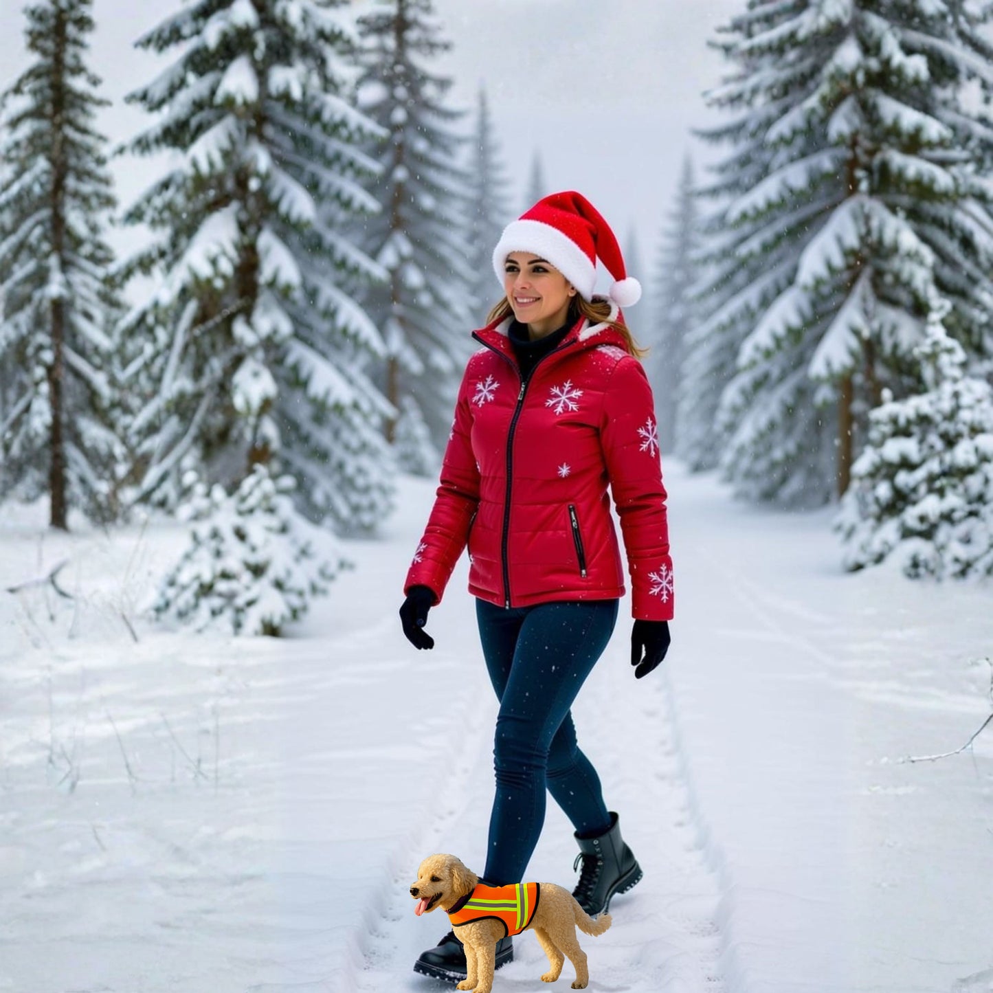 Reflective Dog Vest - Hi-Vis Orange, Lightweight & Water-Resistant (Tiny Breed, Extra Small)
