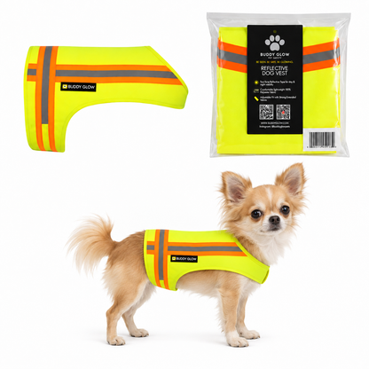 Reflective Dog Vest - Hi-Vis Yellow, Lightweight & Breathable