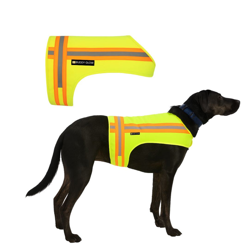 Reflective Dog Vest - Hi-Vis Yellow, Lightweight & Breathable