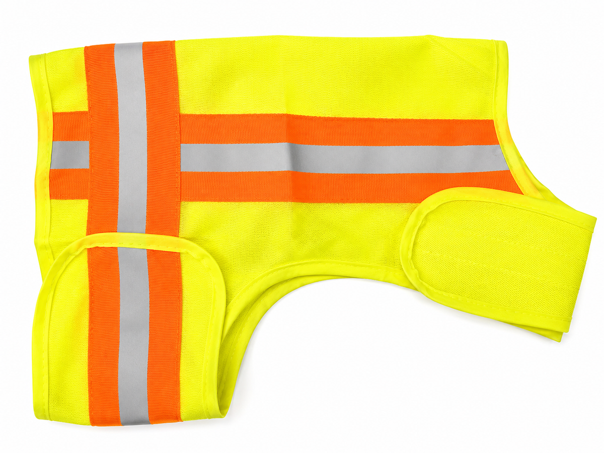 Reflective Dog Vest - Hi-Vis Yellow, Lightweight & Breathable